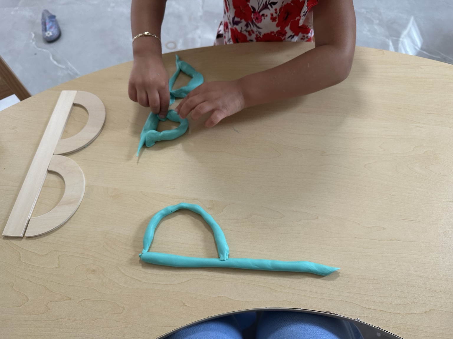 Playdough letter B activity
